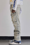 UTILITY CARGO SHARP DENIM PANTS (FRD2241LST)