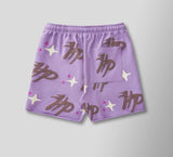 Puff the Magic Pattern Shorts- Purple (Puff-The-Magic-Pattern-Shorts-Purple)