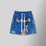 Bandana Mash Up Shorts - Blue (Bandana-Mash-Up-Shorts-Blue)