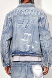 FAST LIFE WASHED DENIM JACKET (FRJ2078)