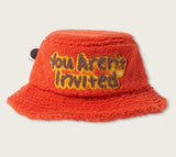 Fuzz Bucket Hat - Red Orange (Fuzz-Bucket-Hat-Red-Orange)