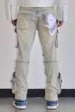 UTILITY CARGO SHARP DENIM PANTS (FRD2241LST)