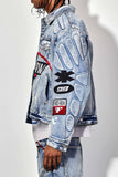 FAST LIFE WASHED DENIM JACKET (FRJ2078)