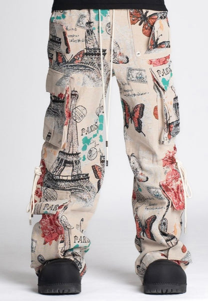 La Ville Lumiere Cargo Tapestry Pants (La-Ville-Lumiere-Cargo-Tapestry-Pants)