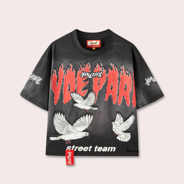 Dover Street Team Tee - Red Black (Dover-Street-Team-Tee-Red-Black)