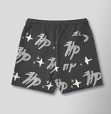 Puff the Magic Pattern Shorts - Black (Puff-The-Magic-Pattern-Shorts-Black)