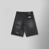 On the Brink Denim Shorts - Black (On-The-Brink-Denim-Shorts-Black)