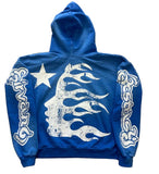 Hell star Blue Yoga Hoodie